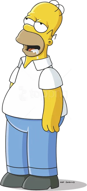 Homer Simpson Standing Casual Pose