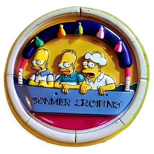 Homer Simpson Summer Fun PNG 50