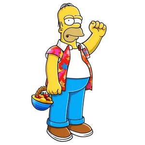 Homer Simpson Summer Fun PNG Jba
