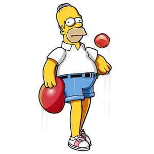 Homer Simpson Summer Fun PNG Lvh