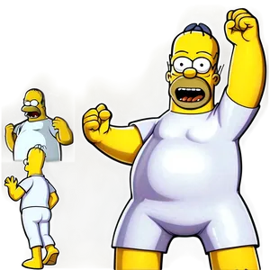 Homer Simpson Superhero Costume PNG 05212024