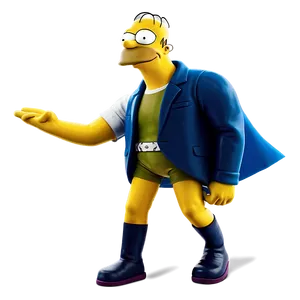 Homer Simpson Superhero Costume PNG 6