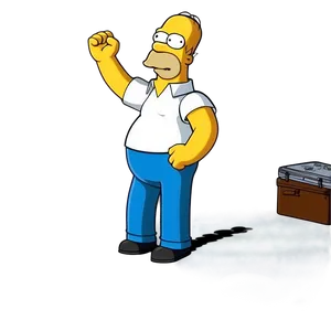 Homer Simpson Victory Pose PNG 53 PNG