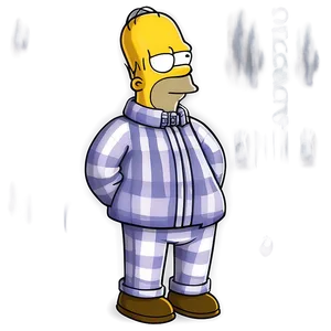 Homer Simpson Winter Cold PNG 05212024