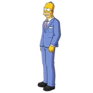 Homer Simpson Work Uniform PNG 05212024
