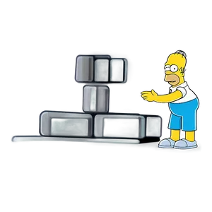 Homer Simpson Yellow Cartoon PNG 05212024