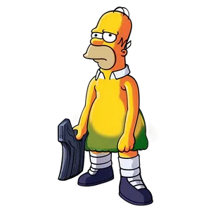 Homer Simpson Yellow Cartoon PNG 18