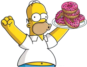 Homer Simpsonwith Donuts