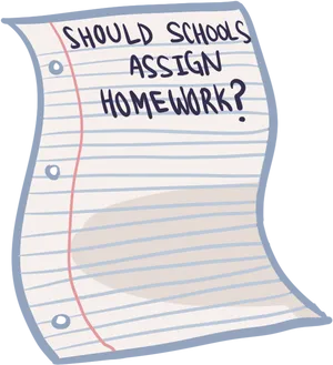 Homework Debate Paper PNG image