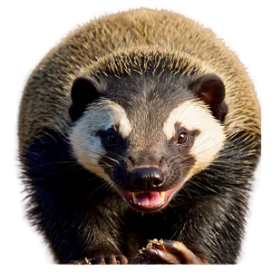 Honey Badger Intriguing Fact PNG Lqc