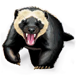 Honey Badger On The Hunt PNG 06252024