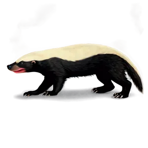 Honey Badger Side Profile PNG Wqf