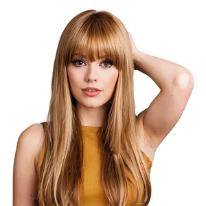 Honey Blonde Bangs PNG 95