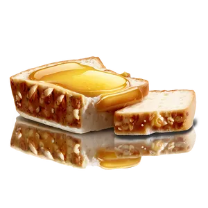 Honey Bread Slice PNG 06132024