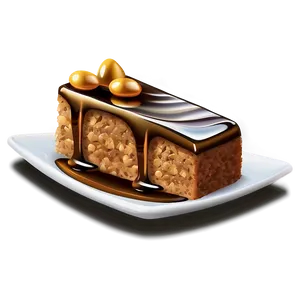 Honey Cake Slice PNG Ljs