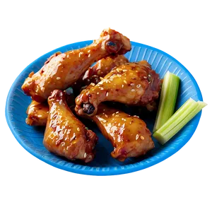 Honey Garlic Chicken Wings PNG 17 PNG