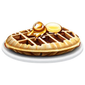 Honey Glazed Waffle Png Wme33 PNG image