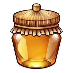 Honey Jar Illustration PNG Yxa