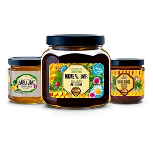 Honey Jar Label Png Ajx PNG image