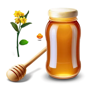 Honey Jar On Table PNG 06212024