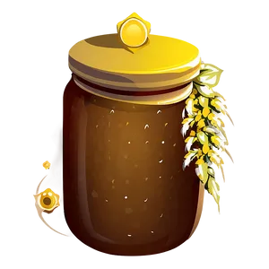 Honey Jar Silhouette PNG Thk