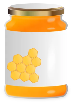 Honey Jar Vector Illustration PNG image