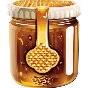 Honey Jar Vector PNG Kcx24 PNG