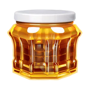 Honey Jar With Comb PNG 06212024