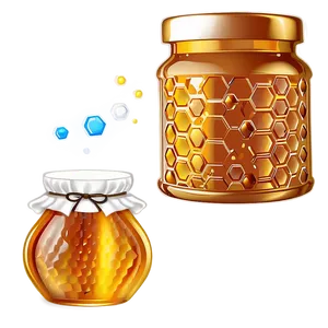 Honey Jar With Comb PNG Qqd90 PNG