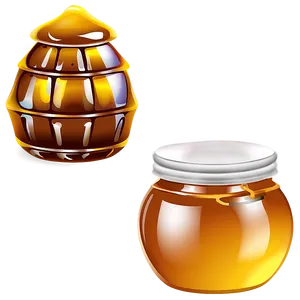 Honey Pot With Beehive PNG 06292024