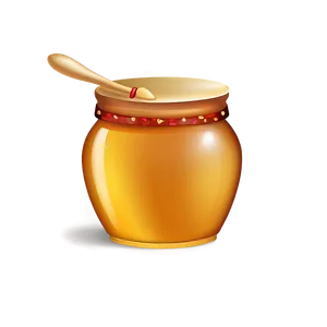 Honey Pot With Bow PNG Olj