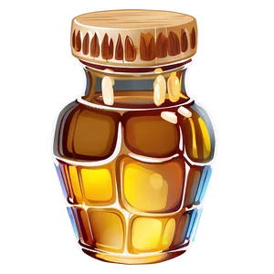 Honey Pot With Honeycomb PNG Syd