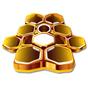Honeycomb Design Element PNG Uhj14