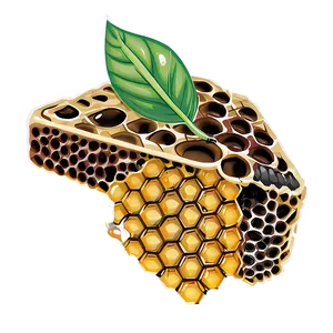 Honeycomb Drawing PNG 05232024