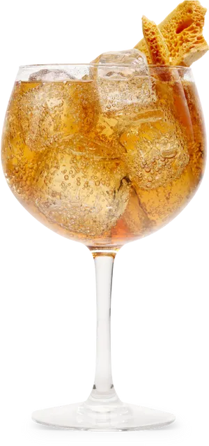 Honeycomb Garnished Cocktail Glass