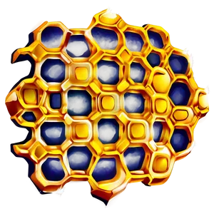 Honeycomb Grid PNG Tia