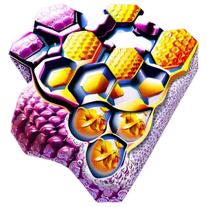 Honeycomb Illustration PNG 80
