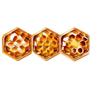 Honeycomb Pattern Illustration PNG 06262024