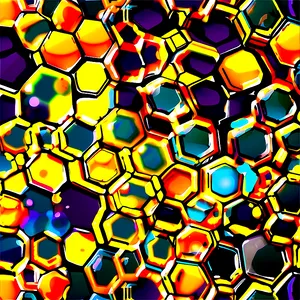 Honeycomb Pattern Illustration PNG Ywa47