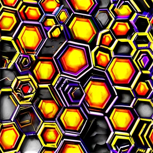 Honeycomb Seamless Pattern PNG 05232024
