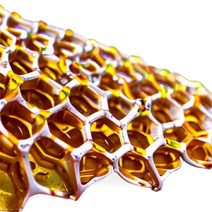 Honeycomb Structure Close-up PNG 80
