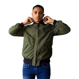 Hooded Bomber Jacket Practical PNG Ate71 PNG
