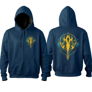 Hoodie Front And Back Template Png 06122024 PNG image