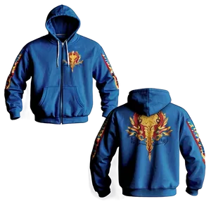 Hoodie Jacket Template PNG 06122024