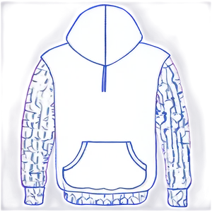 Hoodie Outline Graphic Png Chq23 PNG image