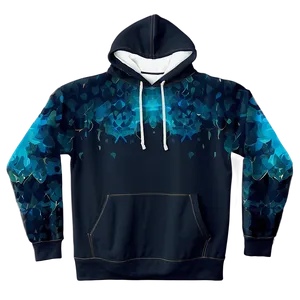 Hoodie With Kangaroo Pocket Template PNG 11