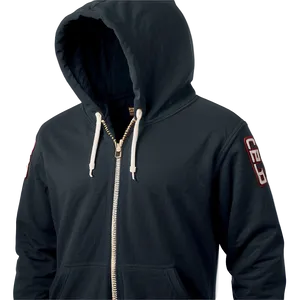 Hoodie With Zipper Png 05242024 PNG image