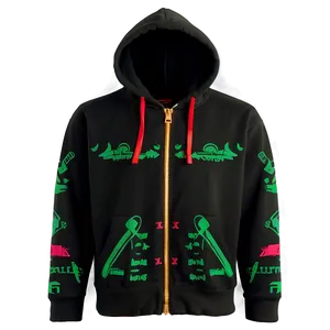 Hoodie With Zipper Png 05242024 PNG image