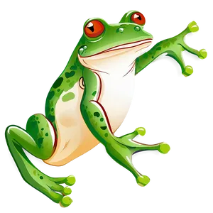 Hopping Frog Clipart PNG 06262024