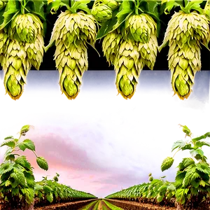 Hops Farming Landscape PNG Idg49 PNG